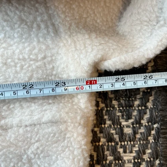 NWT Wilo The Label snap funnel neck fleece pullover in cream/beige size XS women - Picture 6 of 10